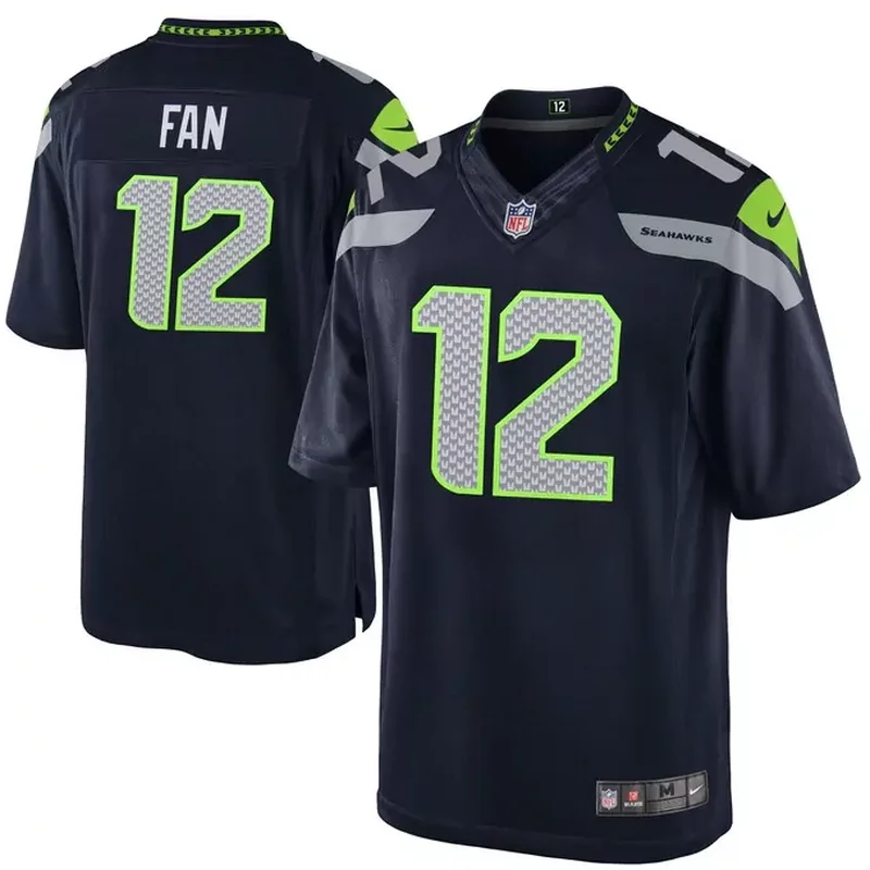 12s Seattle Seahawks Game Jersey Navy