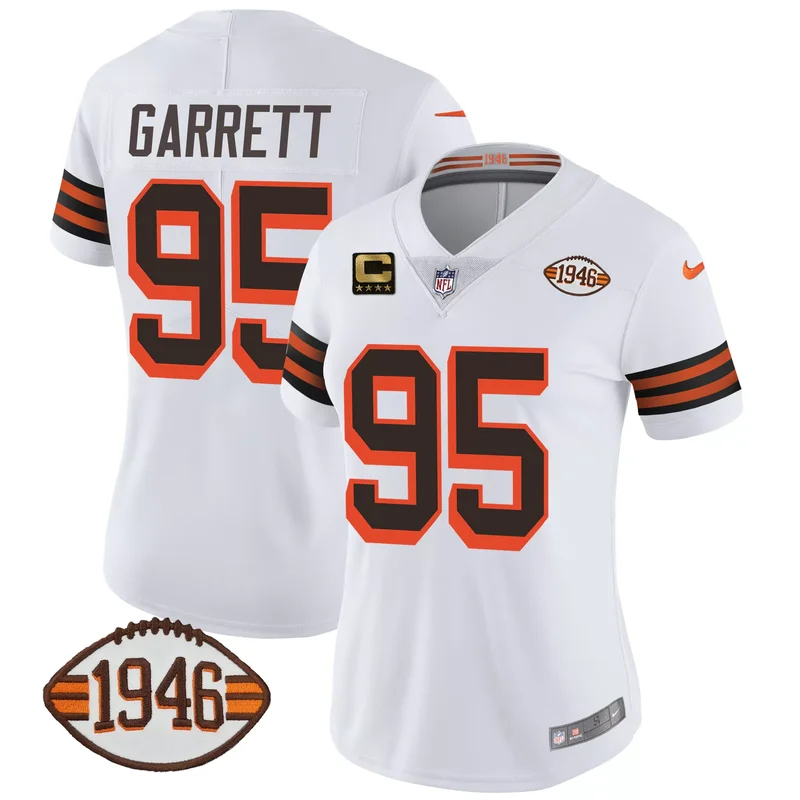 Brown Jim Brown cleveland browns #32 jim brown memorial home patch jersey v3 all stitched - Image 3
