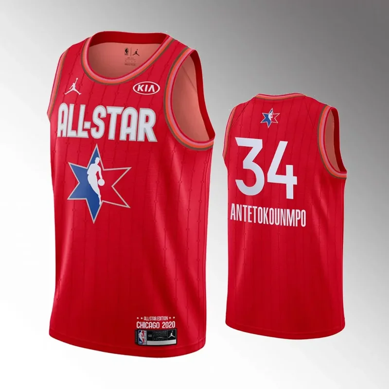 2020 NBA All Star Luka Doncic #77 Red Limited Edition Basketball jersey - Image 3