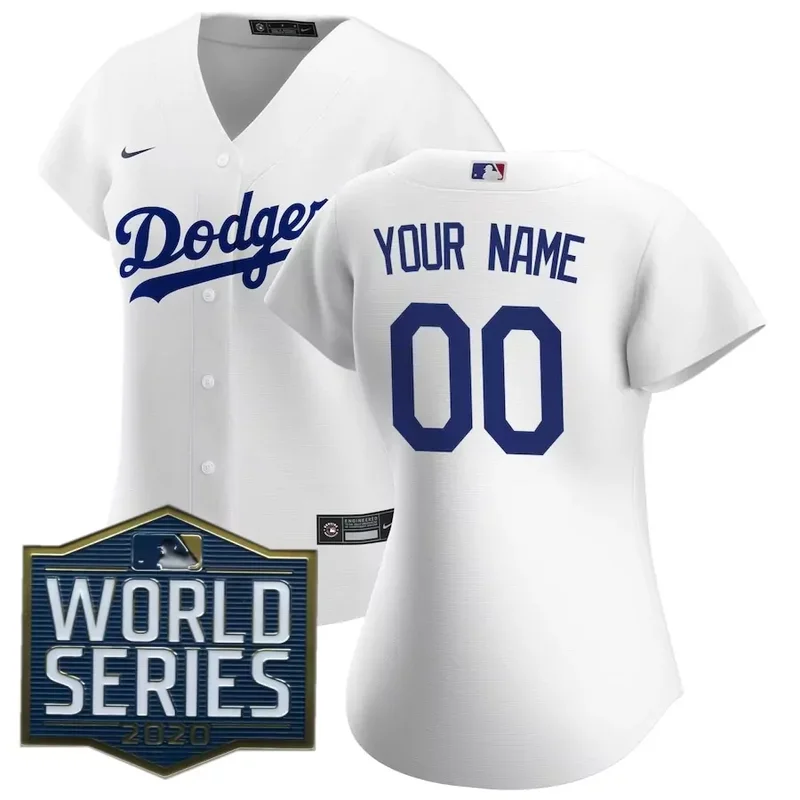 2020 World Series patch Los Angeles Dodgers Alternate 2020 Team Gray V2002 Baseball jersey - Image 2