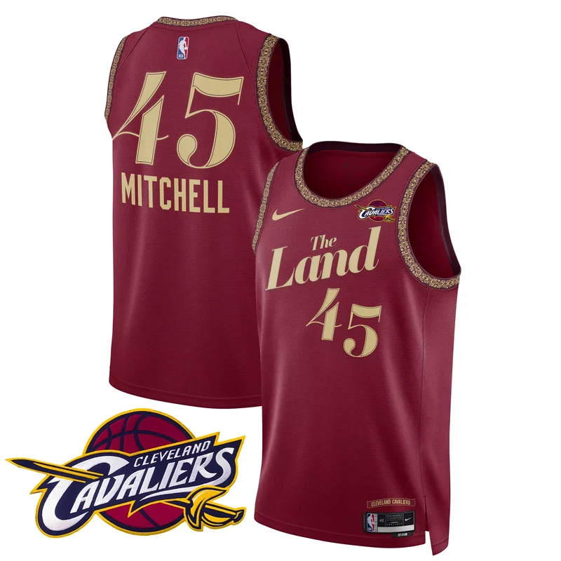 23 24 City Donovan Mitchell cleveland cavaliers swingman jersey v2 all stitched
