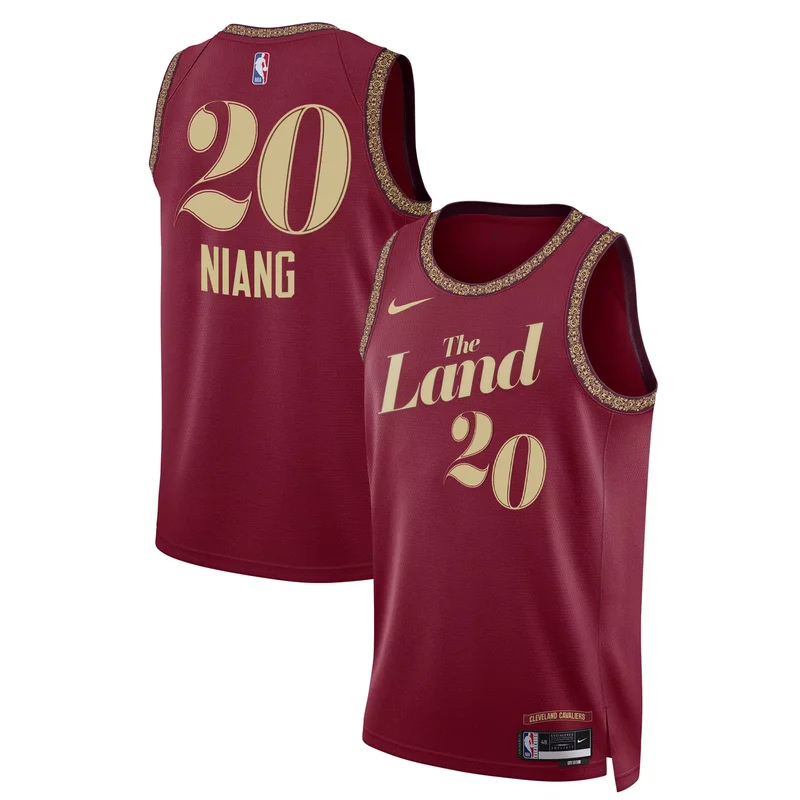 Black Gold Georges Niang cleveland cavaliers swingman jersey all stitched - Image 3