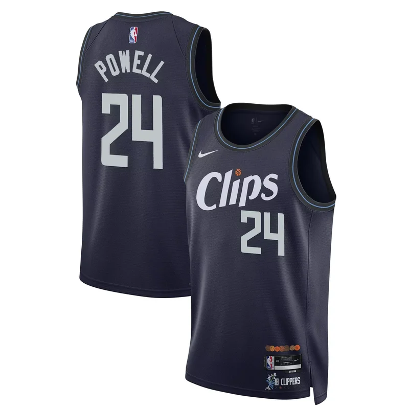 23 24 City Norman Powell los angeles clippers swingman jersey all stitched