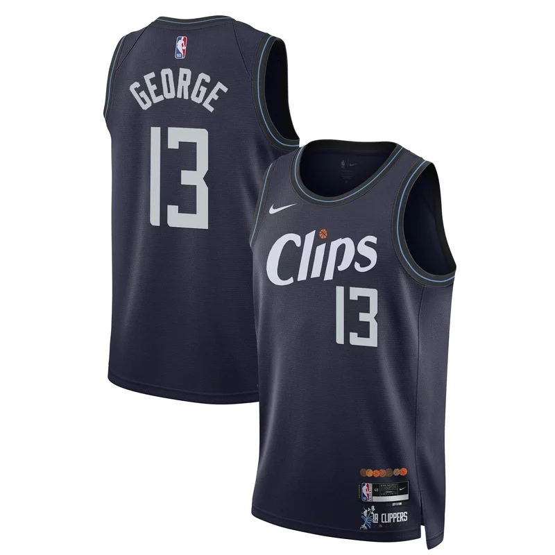 23 24 City Paul George los angeles clippers swingman jersey all stitched
