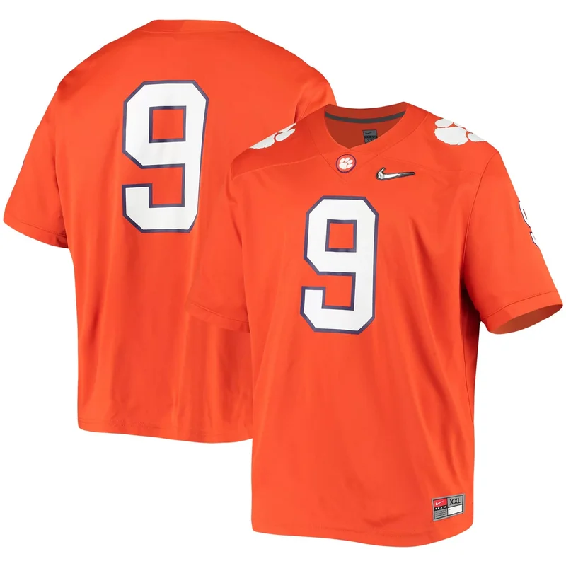 #9 Clemson Tigers Jersey - Orange