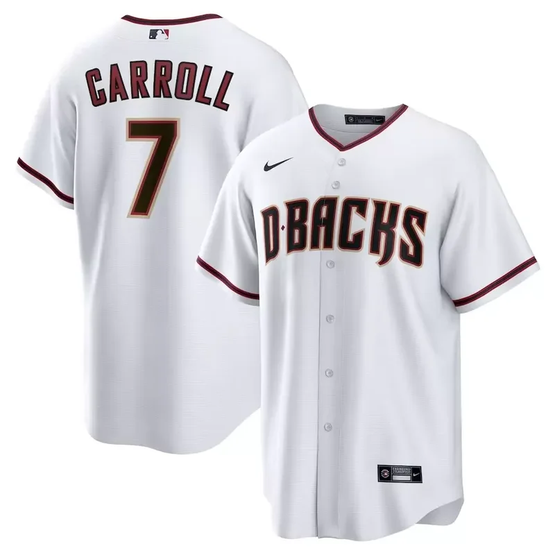 Arizona Diamondbacks #7 Corbin Carroll Home Player White Baseball jersey