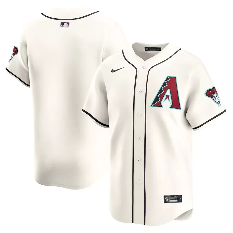 Arizona Diamondbacks No Name Number Home Limited White Baseball jersey