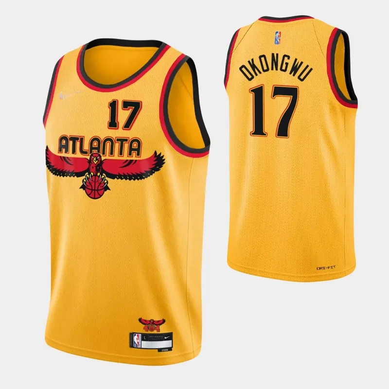 Atlanta Hawks #7 Timothe Luwawu Cabarrot 75th Anniversary City Gold Basketball jersey - Image 2