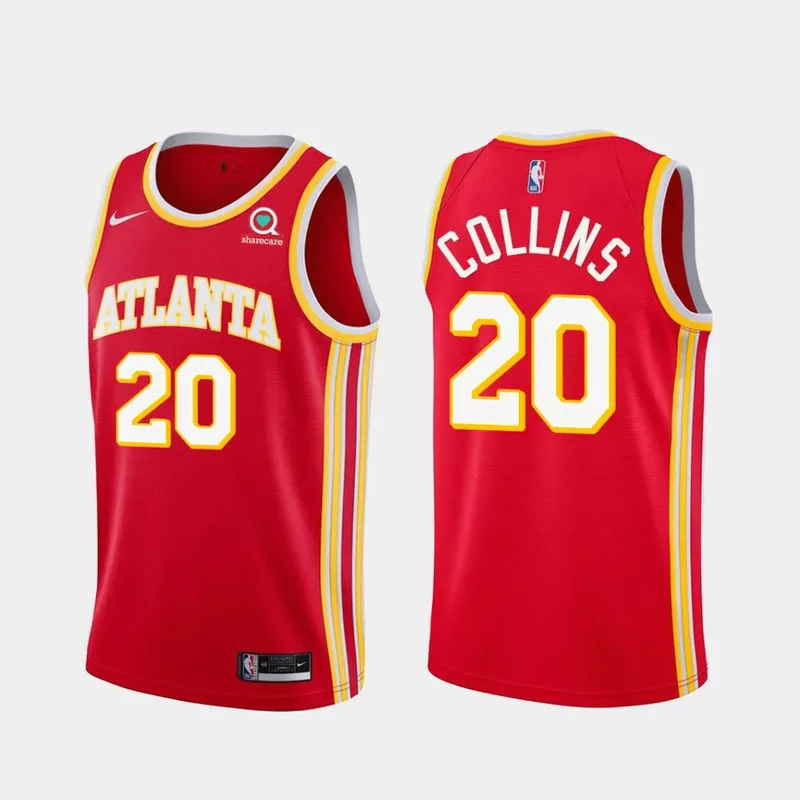 Atlanta Hawks #20 John Collins Eagle Red 21 Red Icon Basketball jersey