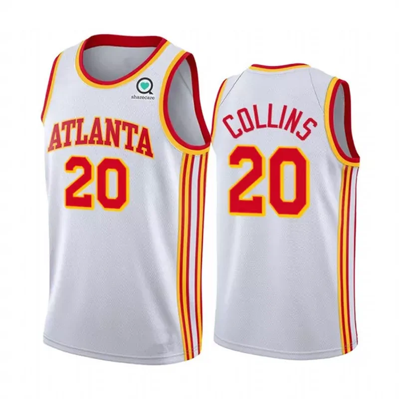 Atlanta Hawks 17 Clint Capela White Association Edition Basketball jersey - Image 2