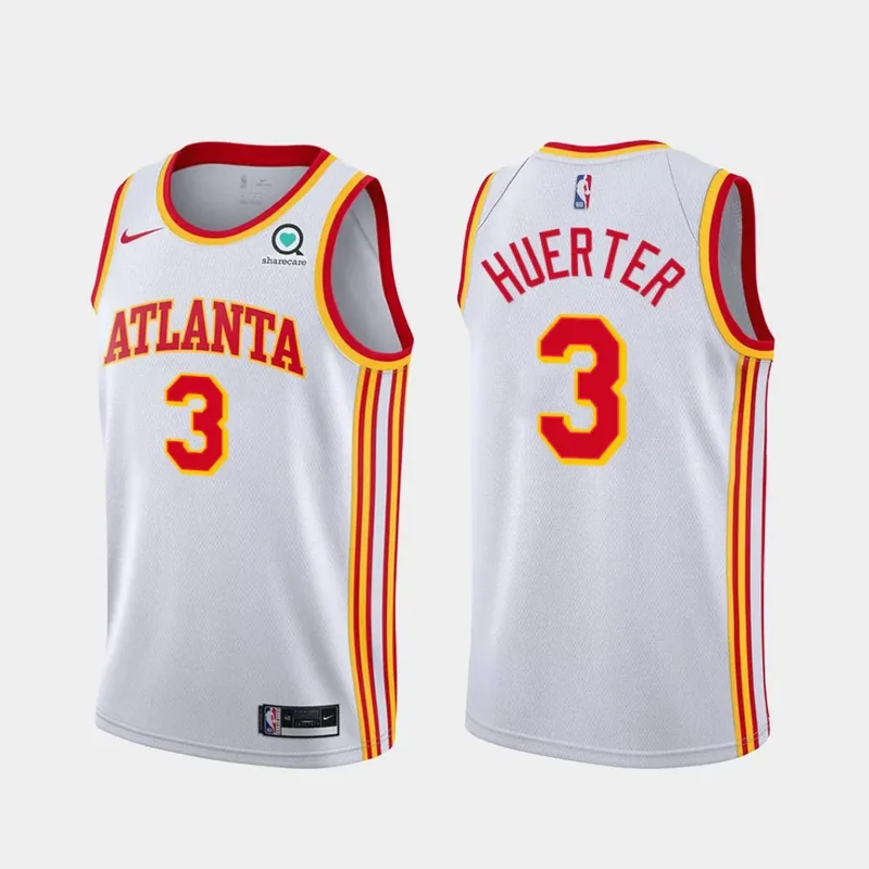 Atlanta Hawks #3 Kevin Huerter Eagle White 21 White Association Basketball jersey