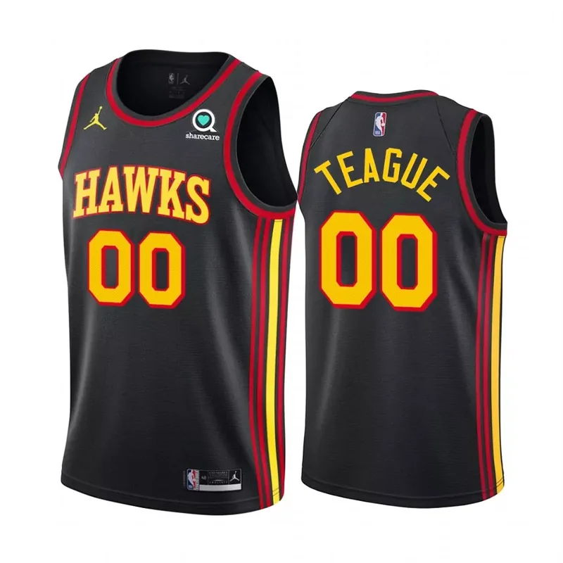 Atlanta Hawks 3 Kevin Huerter Eagle Black Basketball jersey - Image 4