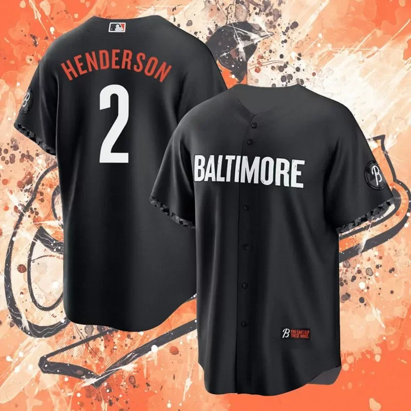 Baltimore Orioles #2 Gunnar Henderson Baseball jersey - Image 2