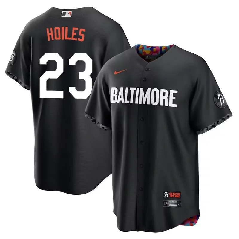 Baltimore Orioles #30 Grayson Rodriguez Black 2023 City Connect Cool Base Baseball jersey - Image 3