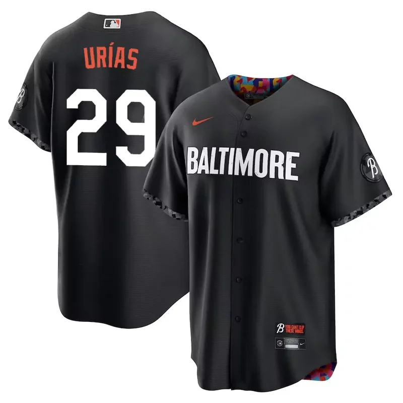 Baltimore Orioles #6 Ryan Mountcastle Black 2023 City Connect Cool Base Baseball jersey - Image 5