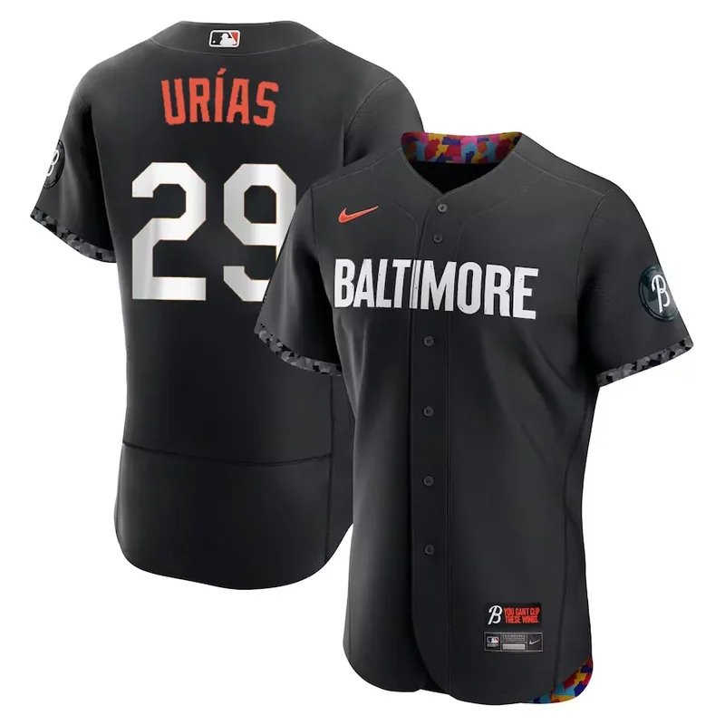 Baltimore Orioles #29 Ramon UréŸ†s Black 2023 City Connect Flex Base Baseball jersey