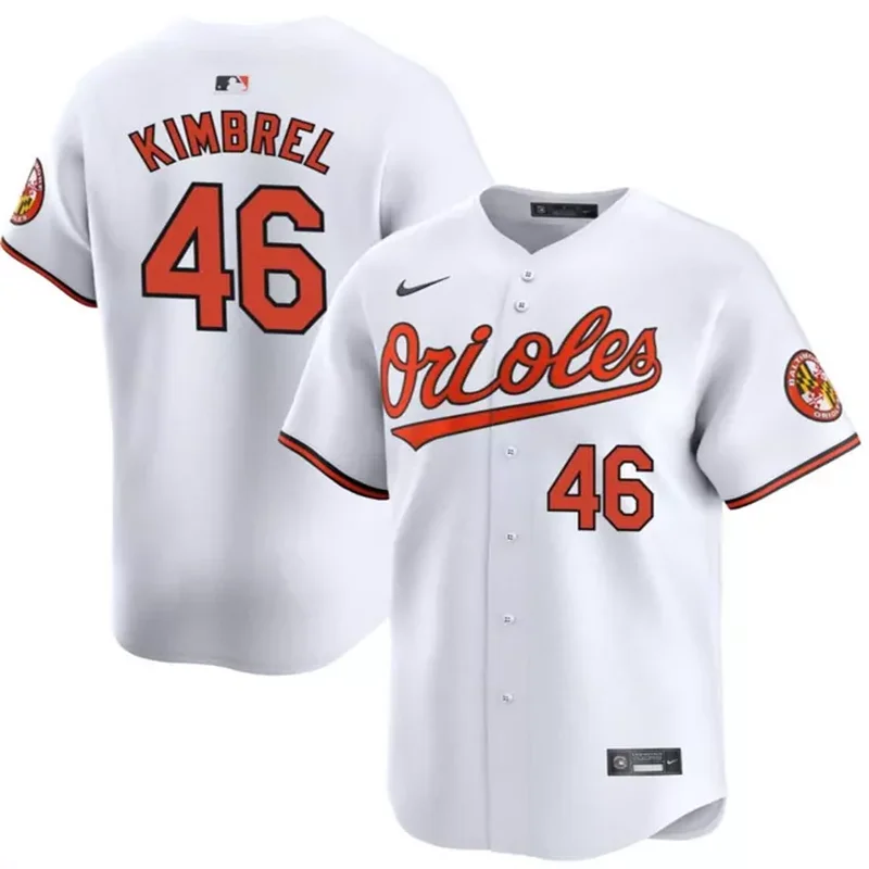 Baltimore Orioles #46 Craig Kimbrel White 2024 Home Limited Cool Base Stitched Baseball jersey