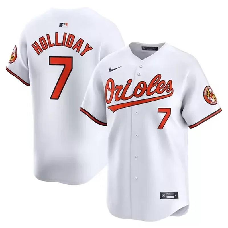Baltimore Orioles #7 Jackson Holliday White 2024 Home Limited Cool Baseball jersey