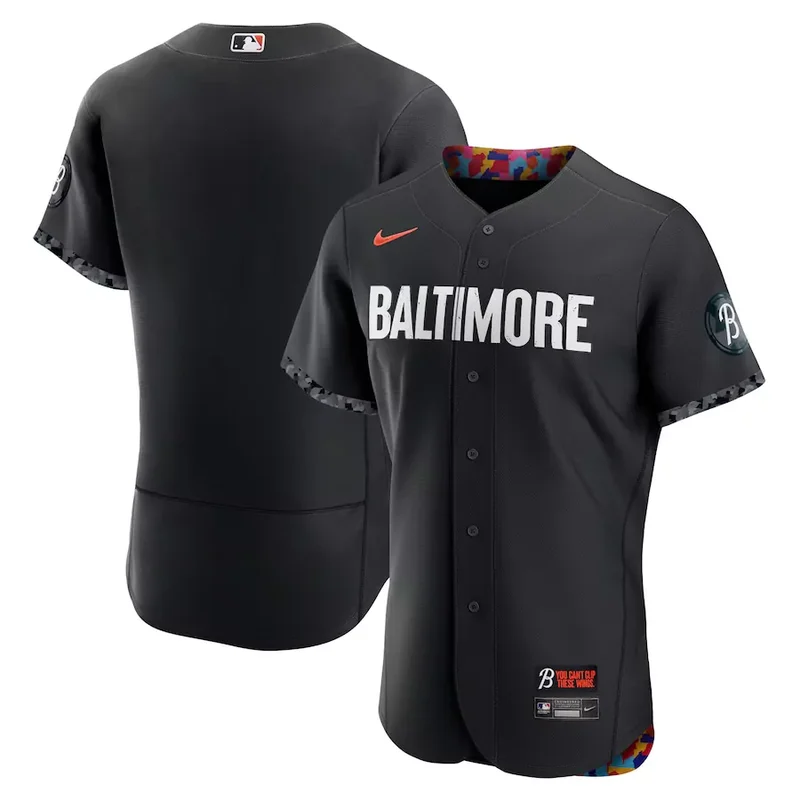 Baltimore Orioles Black 2023 City Connect Flex Base Baseball jersey