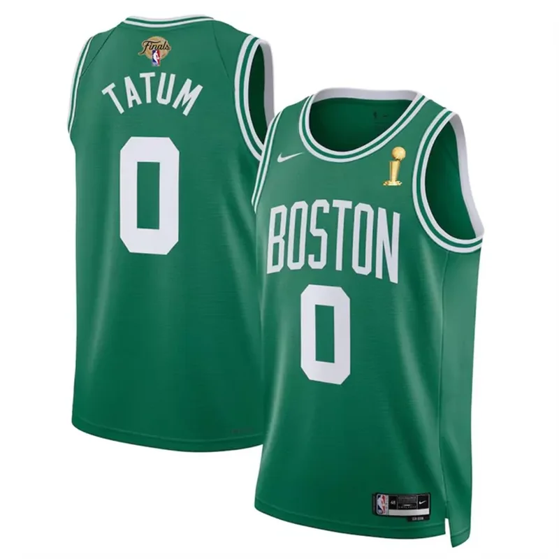 Boston Celtics #0 Jayson Tatum Green 2024 Finals Champions Icon Edition Stitched Basketball jersey