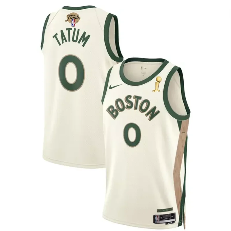 Boston Celtics #0 Jayson Tatum Green 2024 Finals Champions Icon Edition Stitched Basketball jersey - Image 3