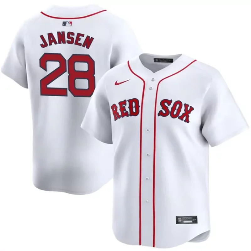 Boston Red Sox #28 Danny Jansen White 2024 Home Limited Stitched Baseball Baseball jersey