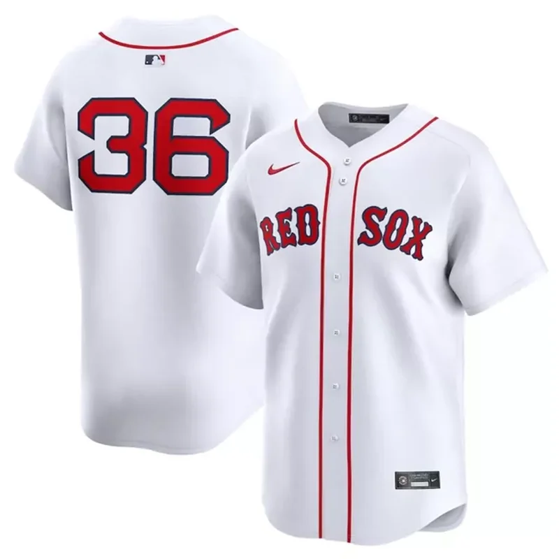 Boston Red Sox Custom name number Away Limited Custom Gray Baseball jersey - Image 3