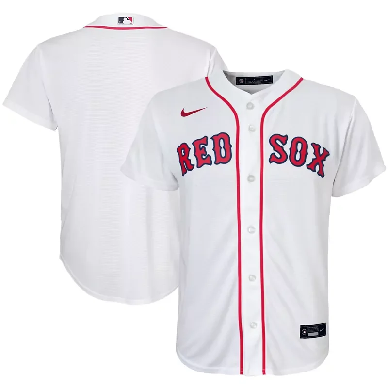 Boston Red Sox #20 Yu Chang Home White Men Baseball jersey - Image 2