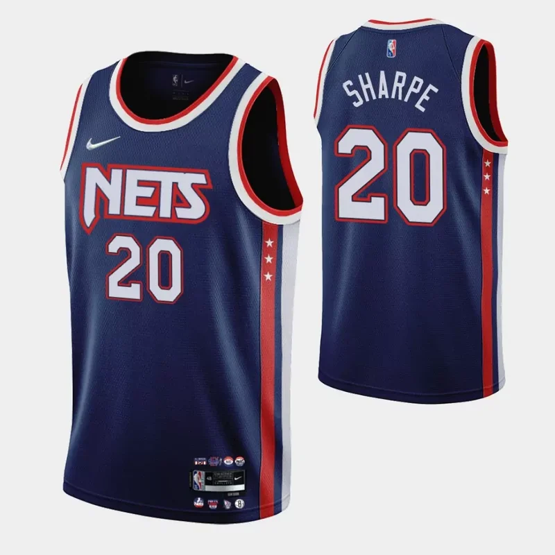 Brooklyn Nets #38 nic claxton 2023 24 city edition Basketball jersey - Image 4