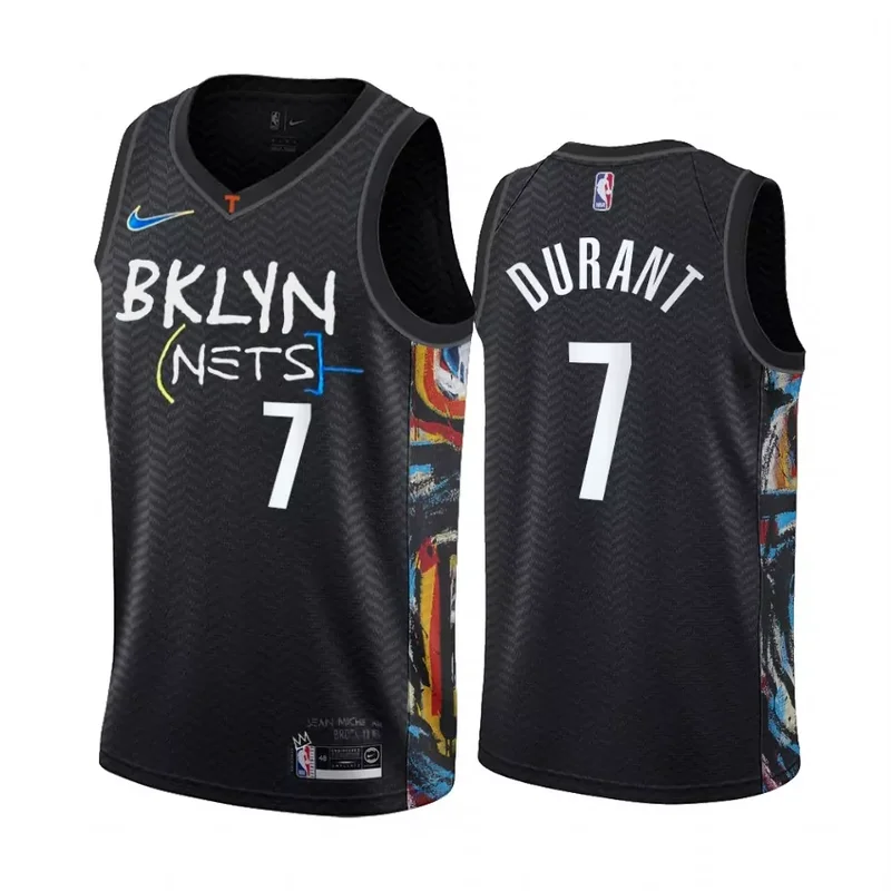 Brooklyn Nets #7 Kevin Durant 20 21 New Edition City Edition Black Basketball jersey