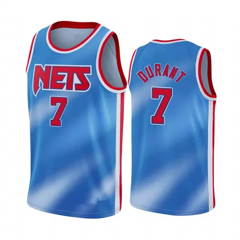 Brooklyn Nets 7 Kevin Durant Blue Classic Edition Basketball jersey