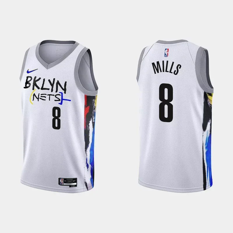 Brooklyn Nets #12 Joe Harris 2022 23 white city edition jersey Basketball jersey - Image 3