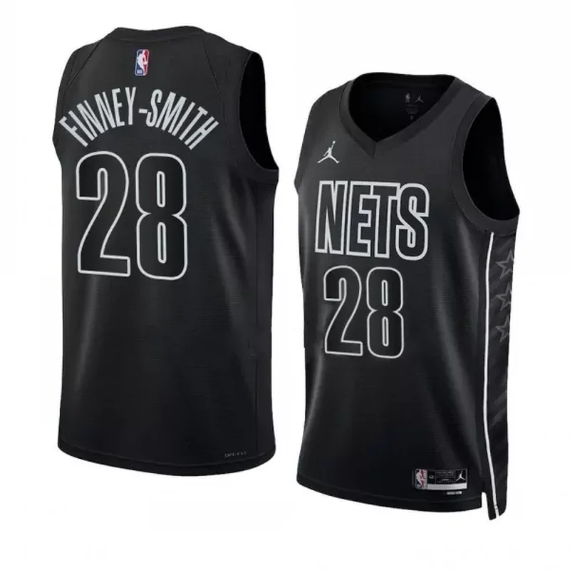Brooklyn Nets Dorian #28 Finney Smith 2022 23 Statement Edition Black Swingman Basketball jersey