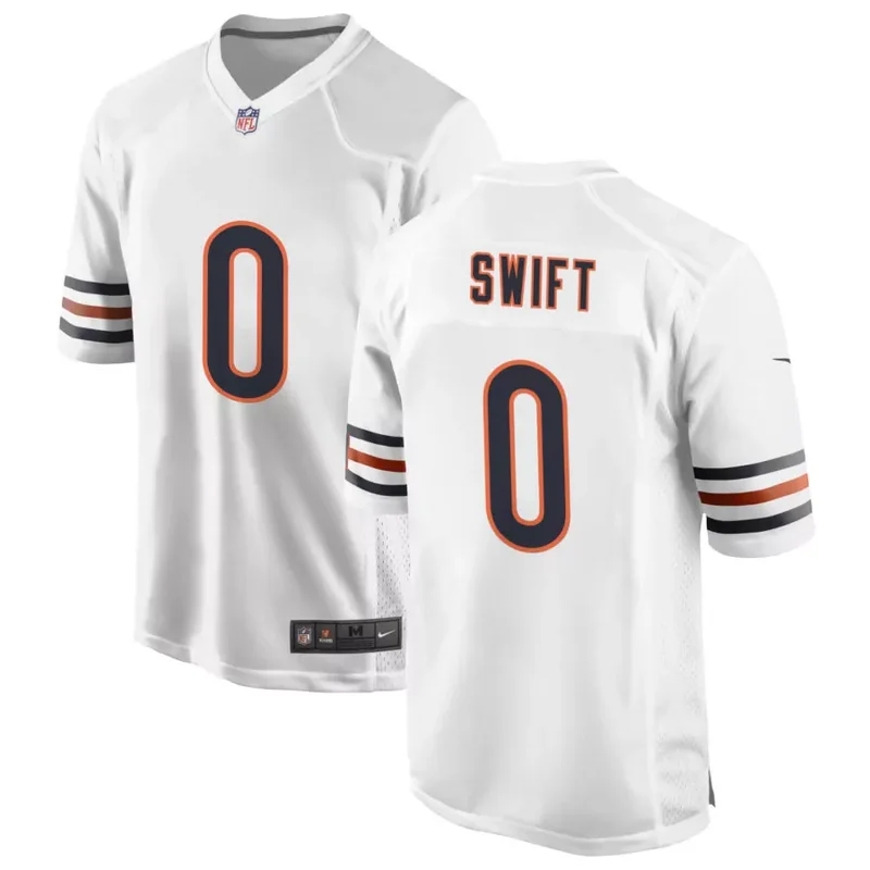 Chicago Bears #0 D Andre Swift Football jersey