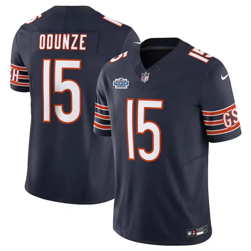 Chicago Bears #18 Caleb Williams 2024 F.U.S.E Arctic Camo Salute To Service Limited Football jersey - Image 5