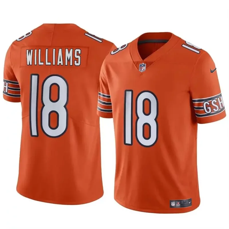 Chicago Bears #18 Caleb Williams 2024 F.U.S.E Arctic Camo Salute To Service Limited Football jersey - Image 2