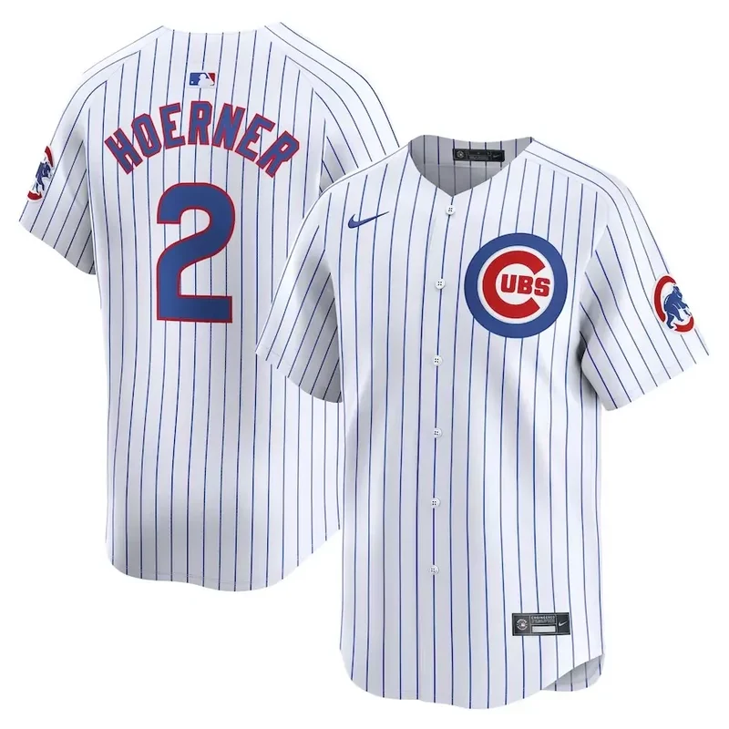 Chicago Cubs #14 Ernie Banks Home Retired Player White Baseball jersey - Image 2