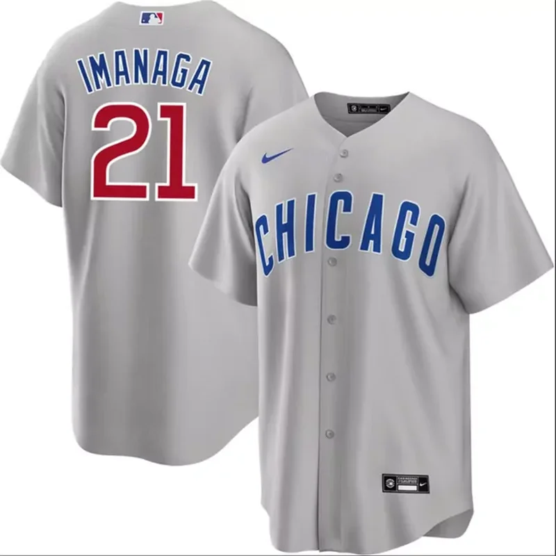 Chicago Cubs #21 Shota Imanaga Grey Cool Base Stitched Baseball Baseball jersey