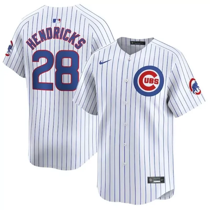 Chicago Cubs #28 Kyle Hendricks White 2024 Home Limited Stitched Baseball Baseball jersey