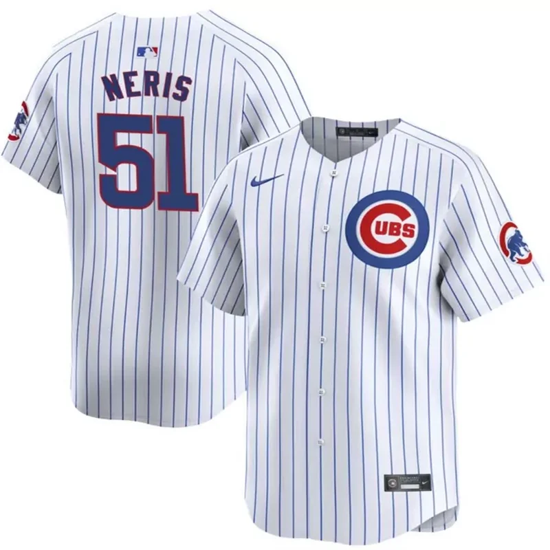 Chicago Cubs #51 Hector Neris White Flex Base Stitched Baseball Baseball jersey