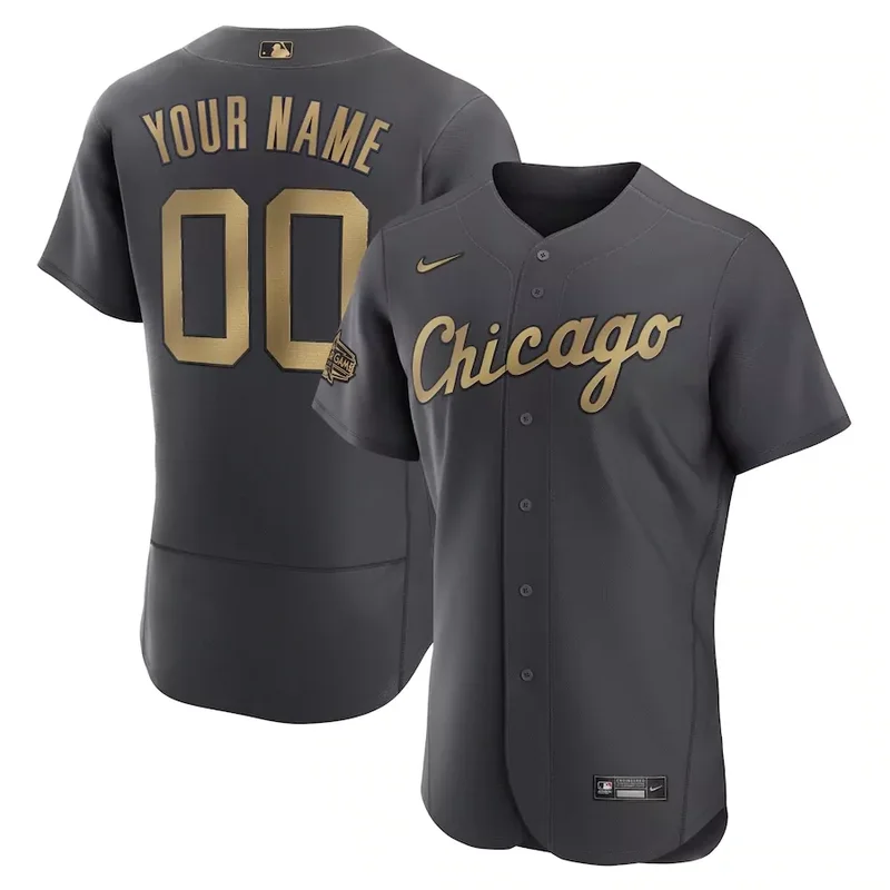 Mens Chicago White Sox White Home 2020 Team Baseball jersey - Image 4