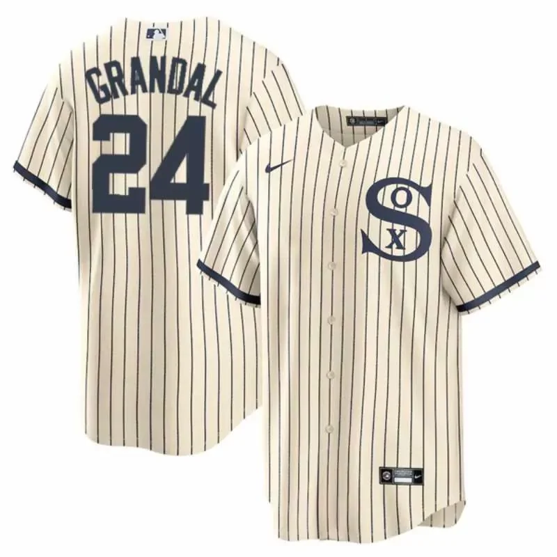 Mens Chicago White Sox Eloy Jimenez Black Alternate 2020 Player V2002 Baseball jersey - Image 4
