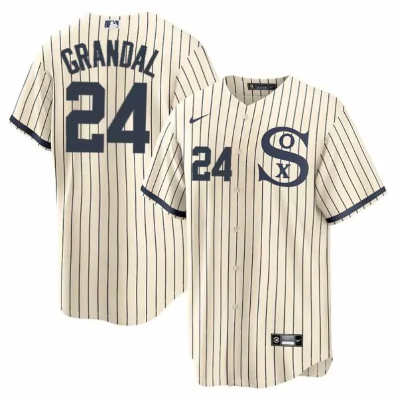 Mens Chicago White Sox Eloy Jimenez Black Alternate 2020 Player V2002 Baseball jersey - Image 2