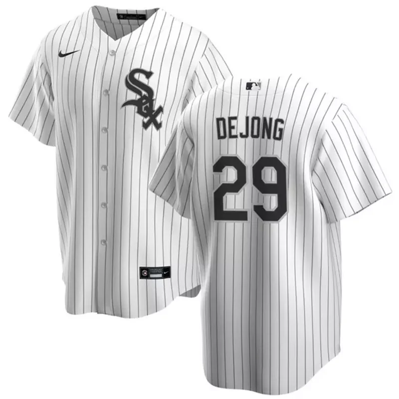 Chicago White Sox #29 Paul DeJong White Cool Base Stitched Baseball Baseball jersey