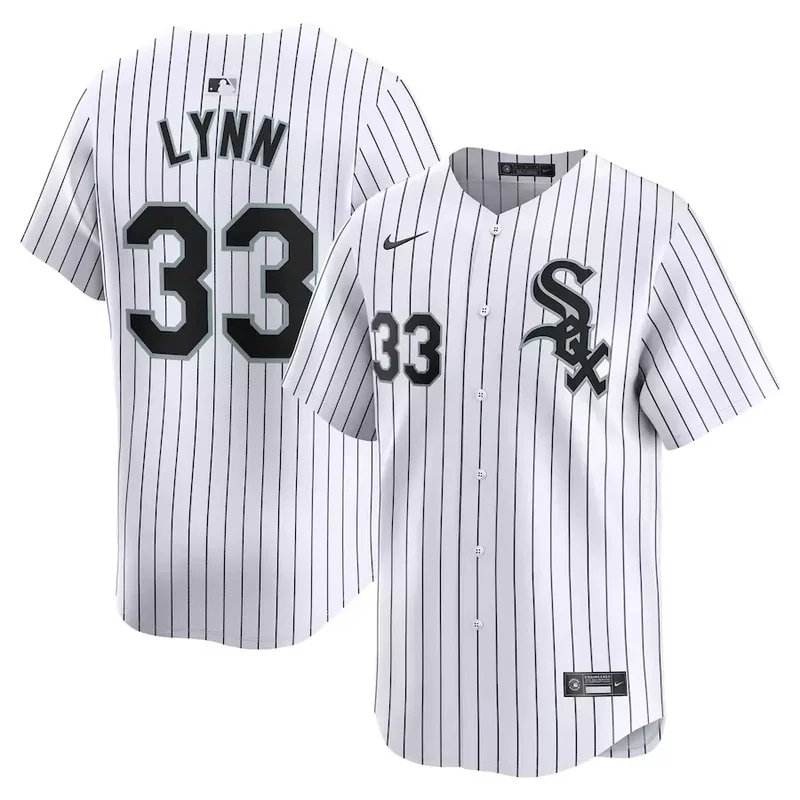 Chicago White Sox #33 Lance Lynn Home Limited Player White Baseball jersey