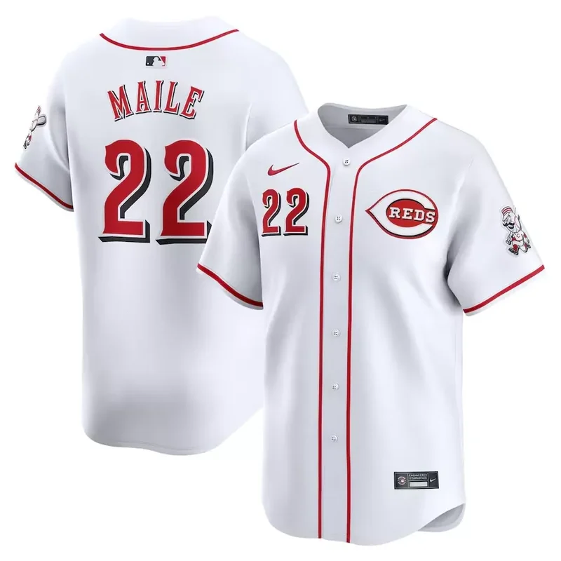 Cincinnati Reds #40 Nick Lodolo Home Limited Player White Baseball jersey - Image 2