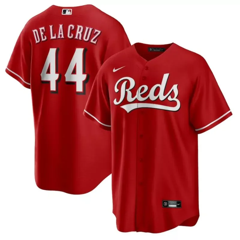 Cincinnati Reds #44 Elly De La Cruz Alternate Red Baseball jersey