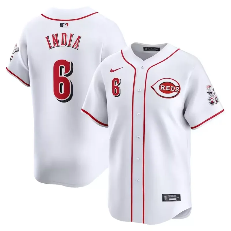 Cincinnati Reds #47 Frankie Montas Home Limited Player White Baseball jersey - Image 3