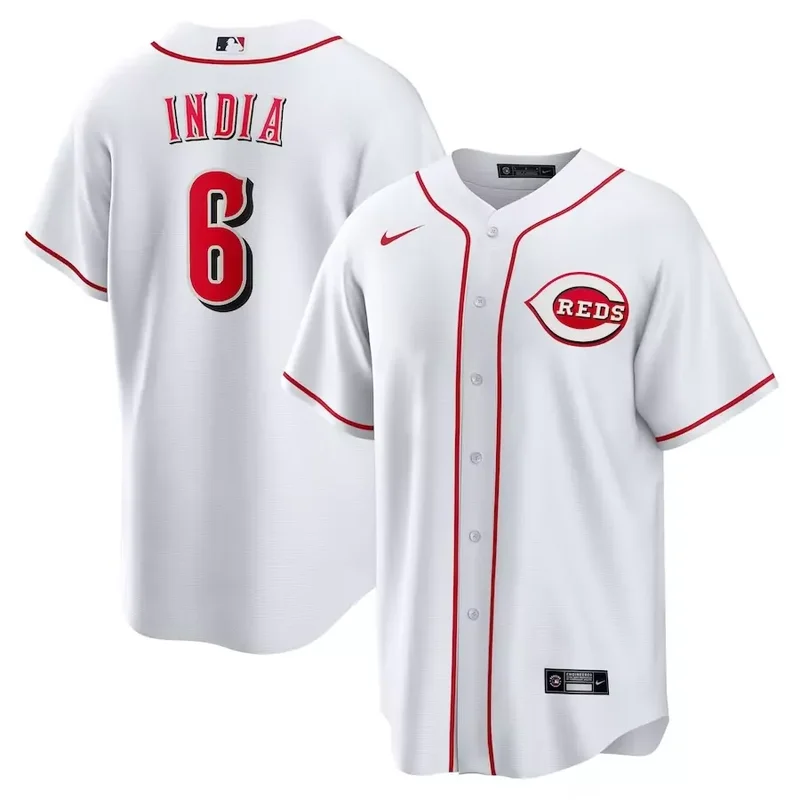 Cincinnati Reds #6 Jonathan India Player White Baseball jersey