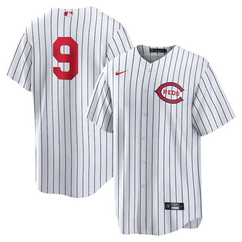 Cincinnati Reds #9 Mike Moustakas 2022 Field of Dreams Player White V2002 Baseball jersey